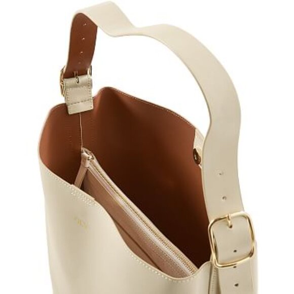 Mark and Graham Soho Leather Tote in Ivory - Picture 2 of 7
